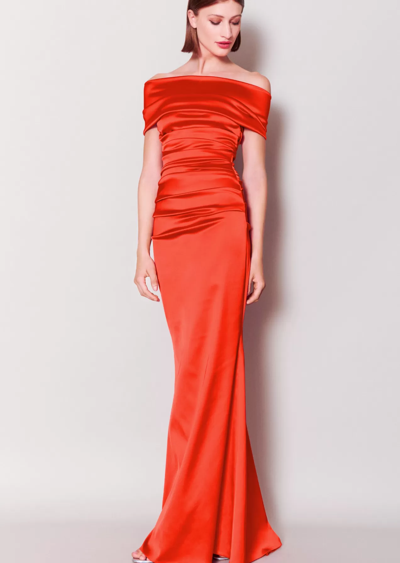 New Talbot Runhof Evening Dress Rosso15