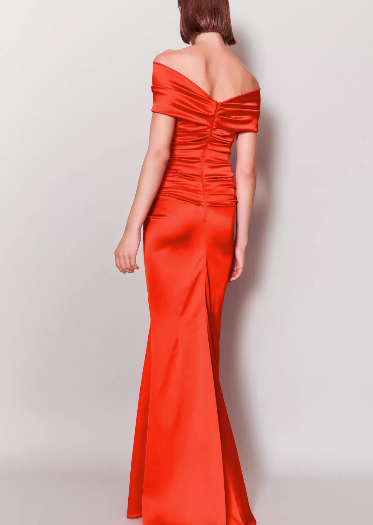 New Talbot Runhof Evening Dress Rosso15